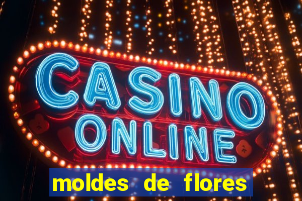 moldes de flores gigantes para imprimir
